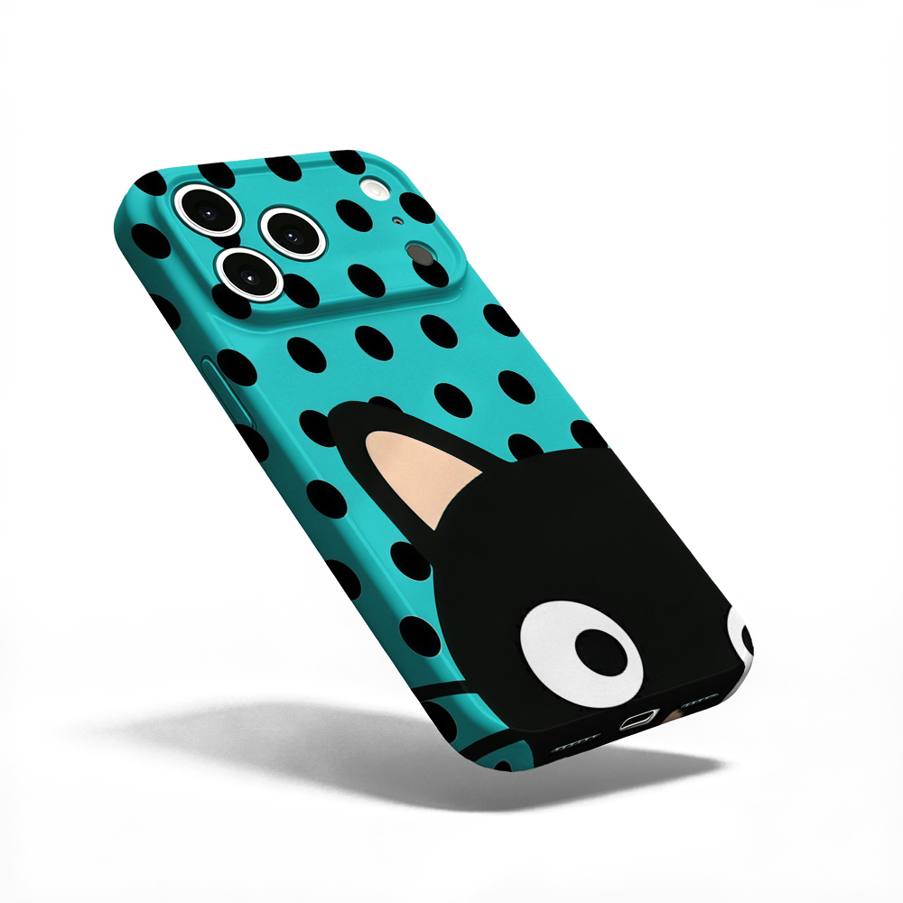 Turquoise Polka Dot Cat Phone  - Apple Iphone 15 Pro Max 评论和价格