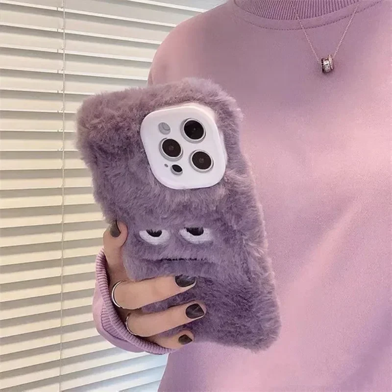 Cute Monster Plush Fluffy Phon - Apple Iphone 15 Pro Max 评论和价格