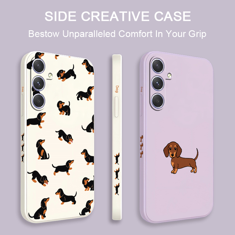 Cartoon Dachshund Dog Phone Ca - Samsung Galaxy A55 评论和价格