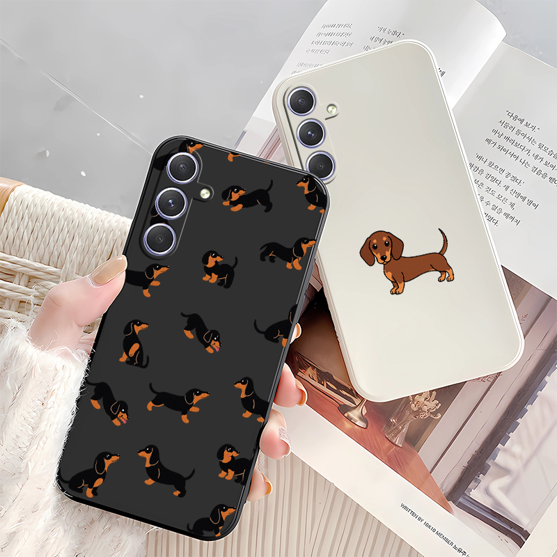 Cartoon Dachshund Dog Phone Ca - Samsung Galaxy A55 评论和价格
