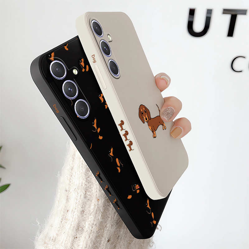 Cartoon Dachshund Dog Phone Ca - Samsung Galaxy A55 评论和价格