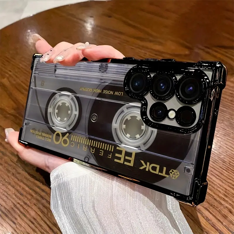 Retro Cassette Pattern Plating - Samsung Galaxy A55 评论和价格
