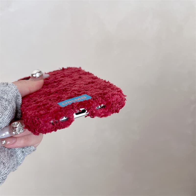 Angora Red Fuzzy Phone Case fo - Apple Iphone 15 Pro Max 评论和价格